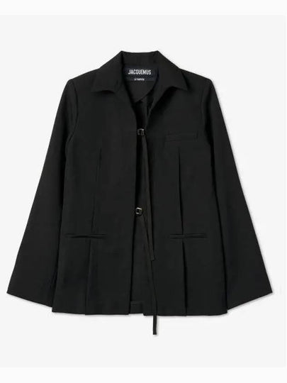 La Veste Amaro Long Strap Jacket Black - JACQUEMUS - BALAAN 2