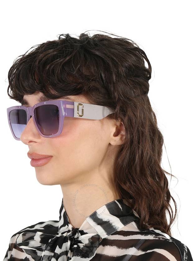 Marc Jacobs Violet Shaded Rectangular Ladies Sunglasses MARC 646/S 0B1P/DG 57 - MARC JACOBS - BALAAN 2