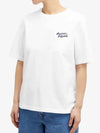 Handwriting Logo Cotton Short Sleeve T-Shirt White - MAISON KITSUNE - BALAAN 3