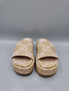 Jumbo GG Platform Slipper Beige Light Pink - GUCCI - BALAAN 3