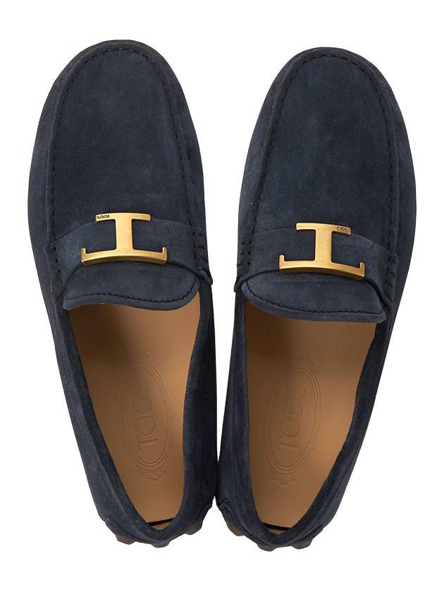 Timeless Gommino Suede Driving Shoes Navy - TOD'S - BALAAN 3