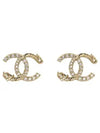 CC Crystal Earrings Gold - CHANEL - BALAAN 1