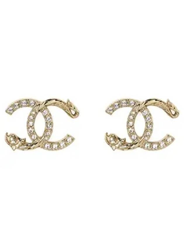 CC Crystal Earrings Gold - CHANEL - BALAAN 1