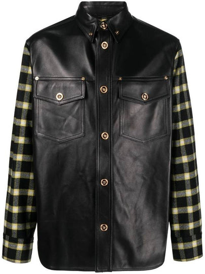 check panel shirt jacket 10102631A07471 - VERSACE - BALAAN 2