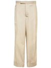 Typewriter Fit 5 Slacks Beige - THOM BROWNE - BALAAN 2