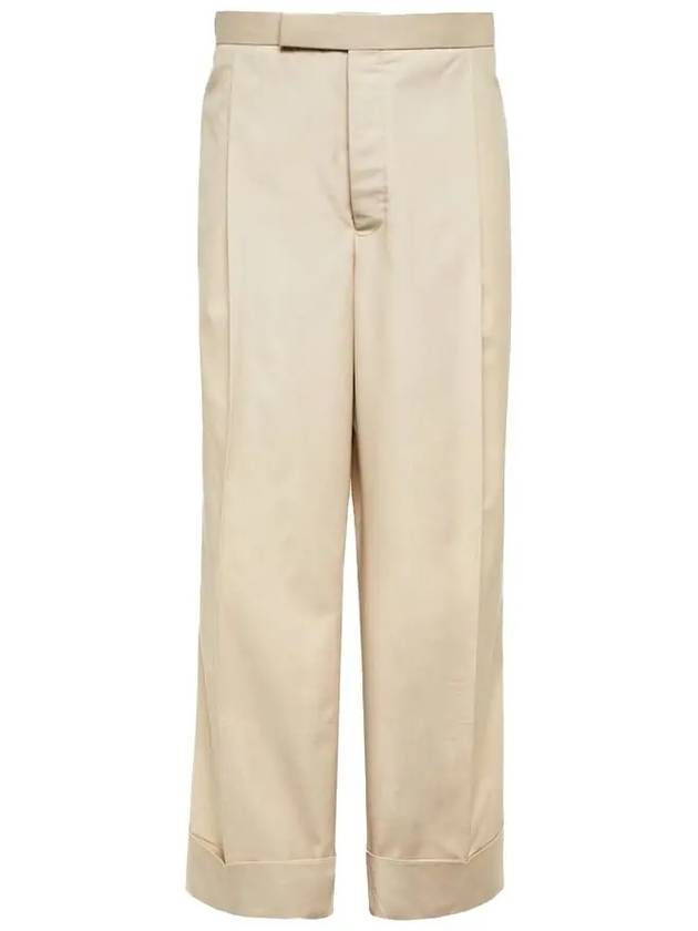 Typewriter Fit 5 Slacks Beige - THOM BROWNE - BALAAN 2