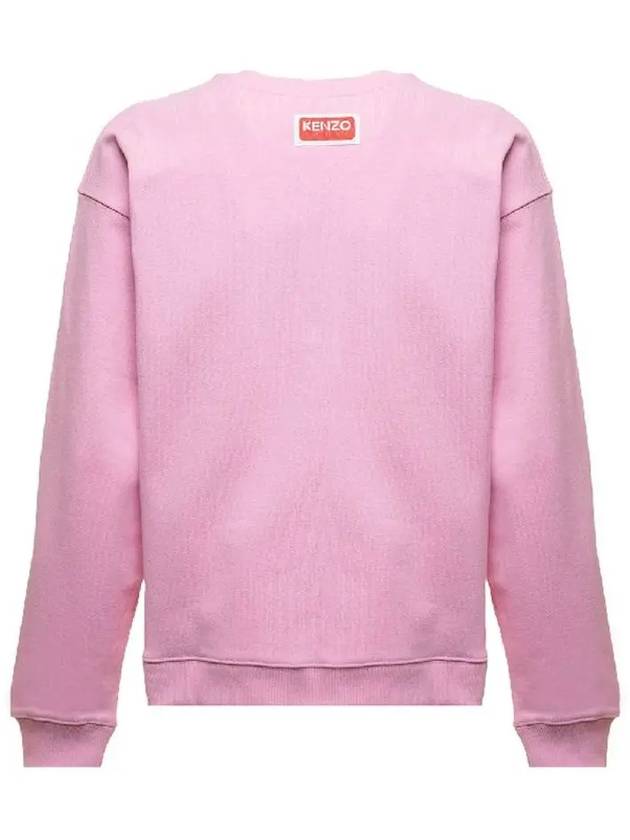 Flower logo printing brushed sweatshirt pink 2SW011 4ME 30 - KENZO - BALAAN 3