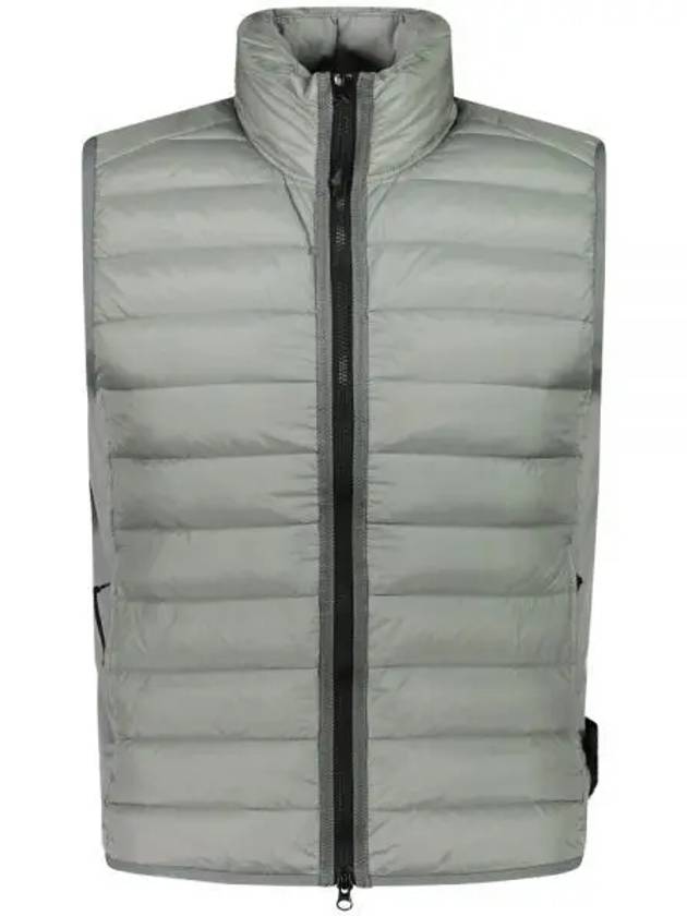 Loom Woven Chambers Recycled Nylon Down TC Vest Grey - STONE ISLAND - BALAAN 2