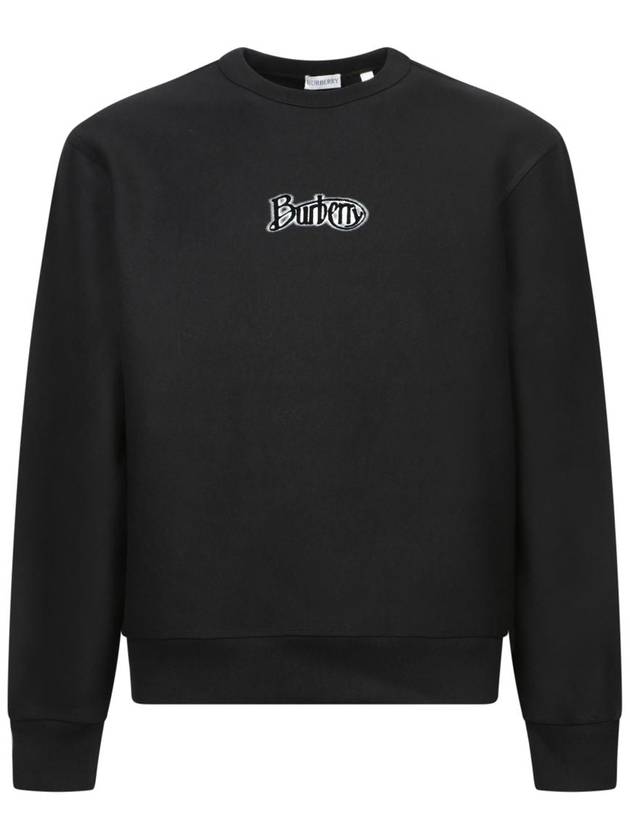 Logo Crew Neck Sweatshirt Coal - BURBERRY - BALAAN 2