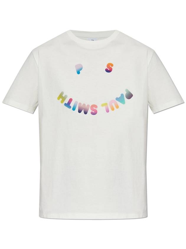 PS Paul Smith T-shirt With Printed Logo, Women's, White - PAUL SMITH - BALAAN 1