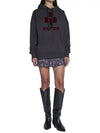 Mansel Big Logo Hoodie Faded Black - ISABEL MARANT - BALAAN 4