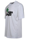 Logo Print Short Sleeve T-Shirt White - PALM ANGELS - BALAAN 3