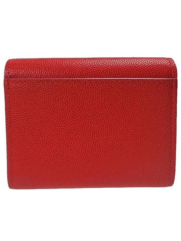 Monogram Trifold Card Wallet Red - BURBERRY - BALAAN 4