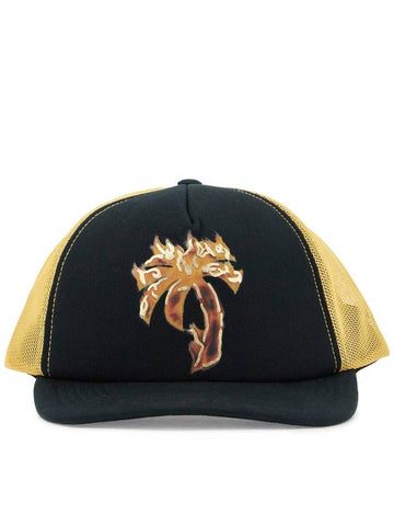 "burning palm trucker hat - PALM ANGELS - BALAAN 1