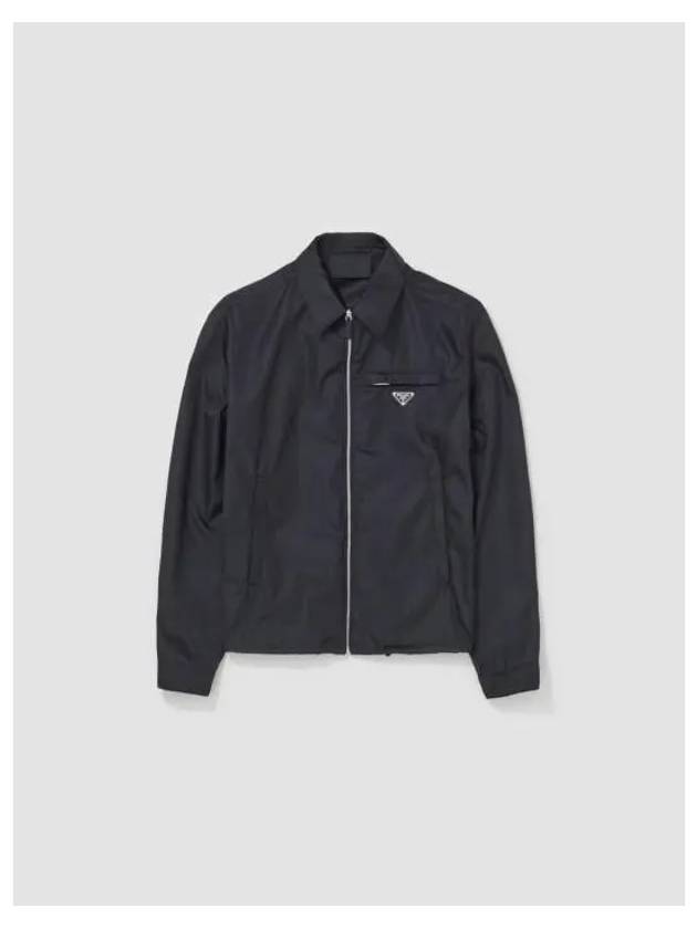 Re-Nylon Zip Up Gabardine Blouson Jacket Black - PRADA - BALAAN 2