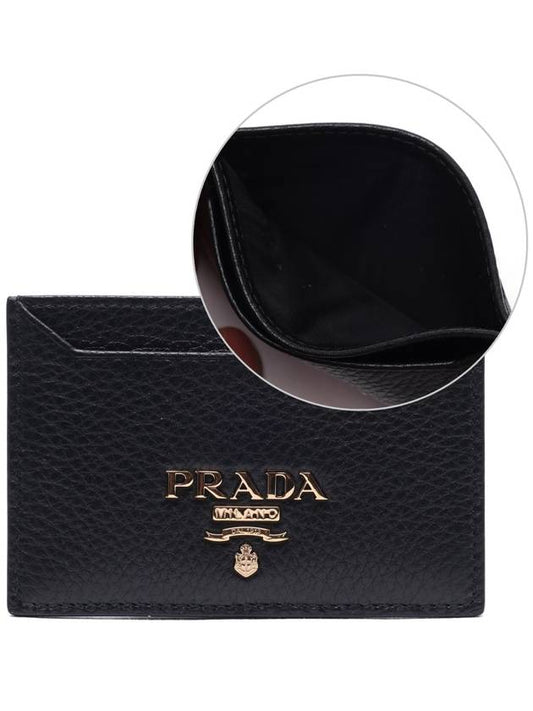 Vitello Card Wallet Black - PRADA - BALAAN 2