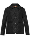 Diamond Quilted Nylon Canvas Jacket Black - BURBERRY - BALAAN 2