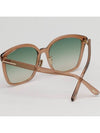 Sunglasses TF1054K 45P Transparent Brown Overfit Horn rimmed Square Asian Fit - TOM FORD - BALAAN 4