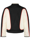 J-Blink Color Block Biker Jacket Black White - DIESEL - BALAAN 3