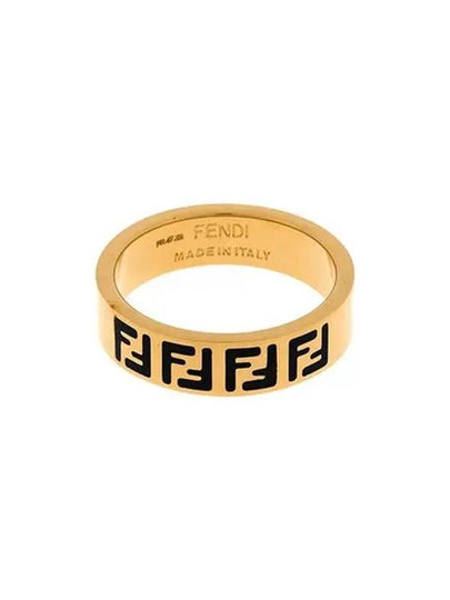 FF Logo Band Ring Gold - FENDI - BALAAN 2