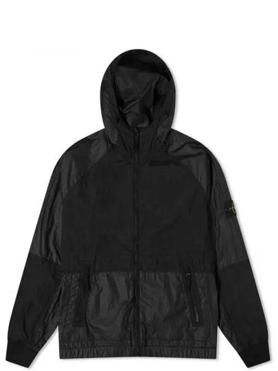 Nylon Metal Watro-TC Hooded Jacket Black - STONE ISLAND - BALAAN 2