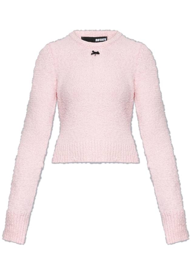 ROTATE Cotton Sweater, Women's, Pink - ROTATE - BALAAN 1