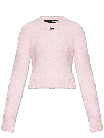 ROTATE Cotton Sweater, Women's, Pink - ROTATE - BALAAN 1