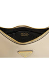 Arque Leather Shoulder Bag Travertine - PRADA - BALAAN 10