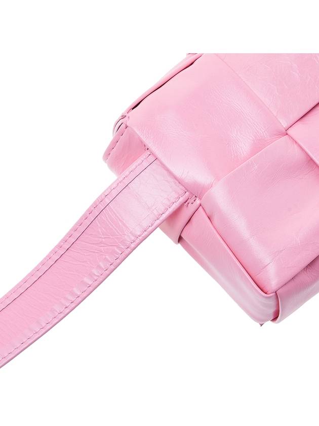 Intrecciato Cassette Mini Belt Bag Pink - BOTTEGA VENETA - BALAAN 8