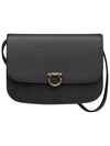 Logo Flap Cross Shoulder Bag Black - SALVATORE FERRAGAMO - BALAAN 2