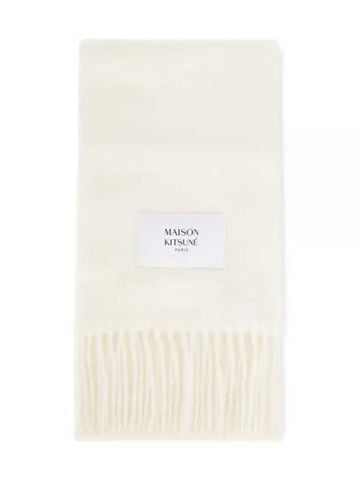 Men s Logo Milk Muffler LM06206WA0022 MK 1157105 - MAISON KITSUNE - BALAAN 1