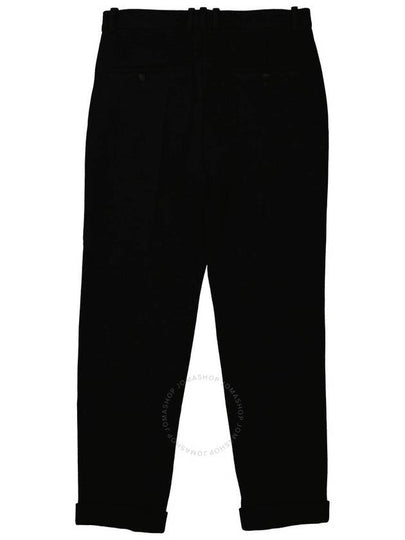 Balmain Men's Noir Tapered Cropped Trousers, Brand Size 46 (US Size 36) - BALMAIN - BALAAN 2