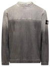 Recycle Organic Cotton Sweatshirt Grey - STONE ISLAND - BALAAN 2