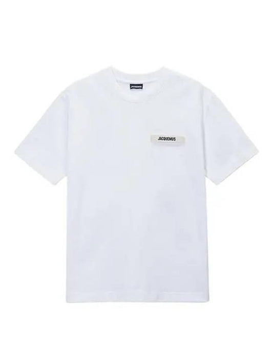 Le Gros Grain Logo Short Sleeve T-Shirt White - JACQUEMUS - BALAAN 2