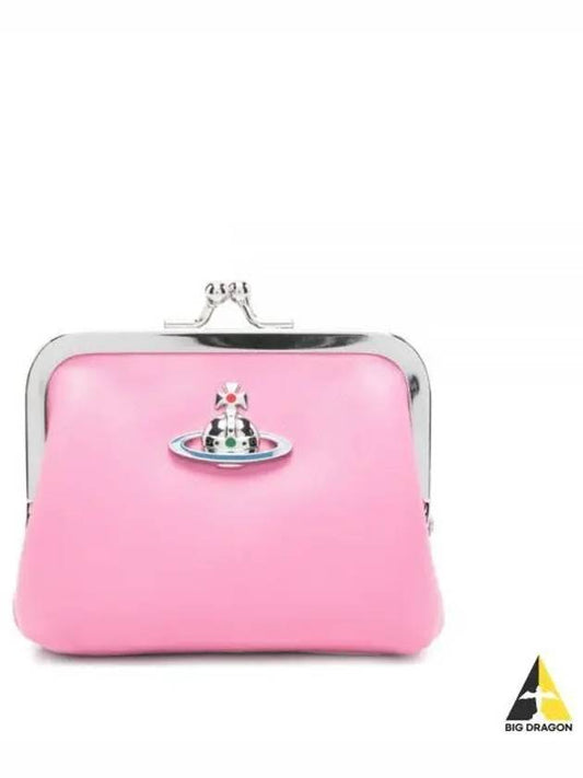 Nappa Leather ORB Logo Coin Purse Pink - VIVIENNE WESTWOOD - BALAAN 2