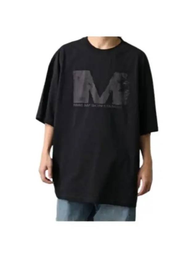 Logo Print Short Sleeve T-Shirt Black - MAISON MARGIELA - BALAAN 2