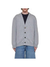 Classic Cashmere Cardigan Grey - BOTTEGA VENETA - BALAAN 4