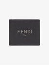 Logo Signature Half Wallet Black - FENDI - BALAAN 4