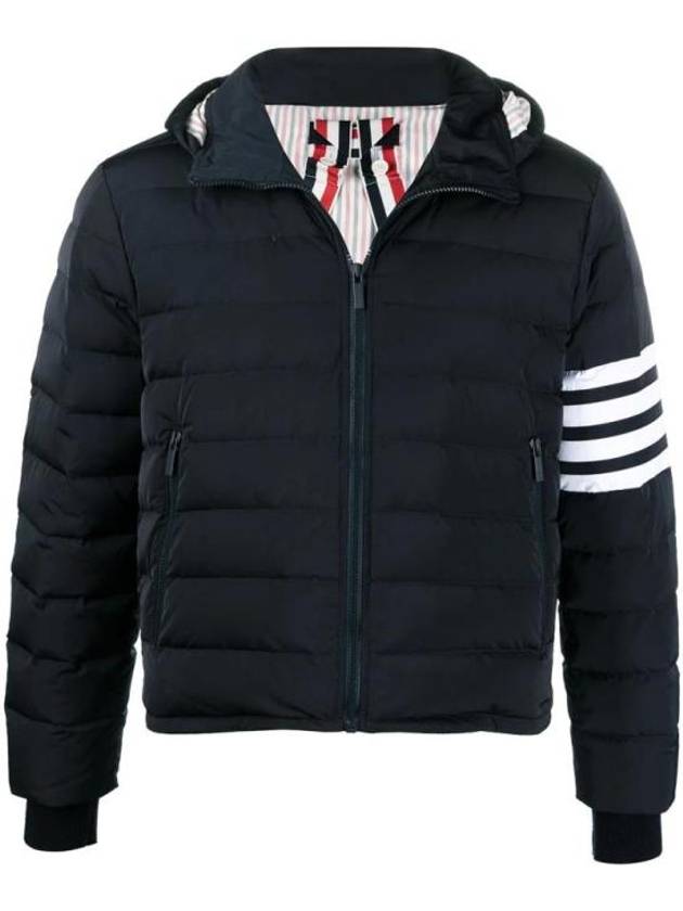 Poly Twill Down Filled 4-Bar Ski Padding Navy - THOM BROWNE - BALAAN 2