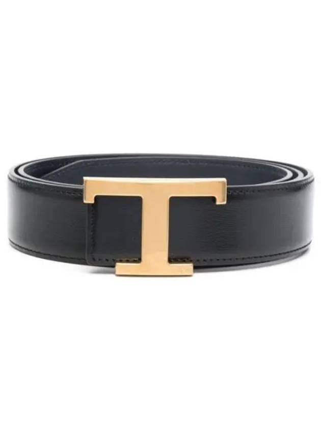 T Timeless Reversible Leather Belt Blue - TOD'S - BALAAN 2