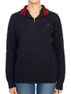 Kids half zip up knit 323868894005 NAVY Adult wearable - POLO RALPH LAUREN - BALAAN 1