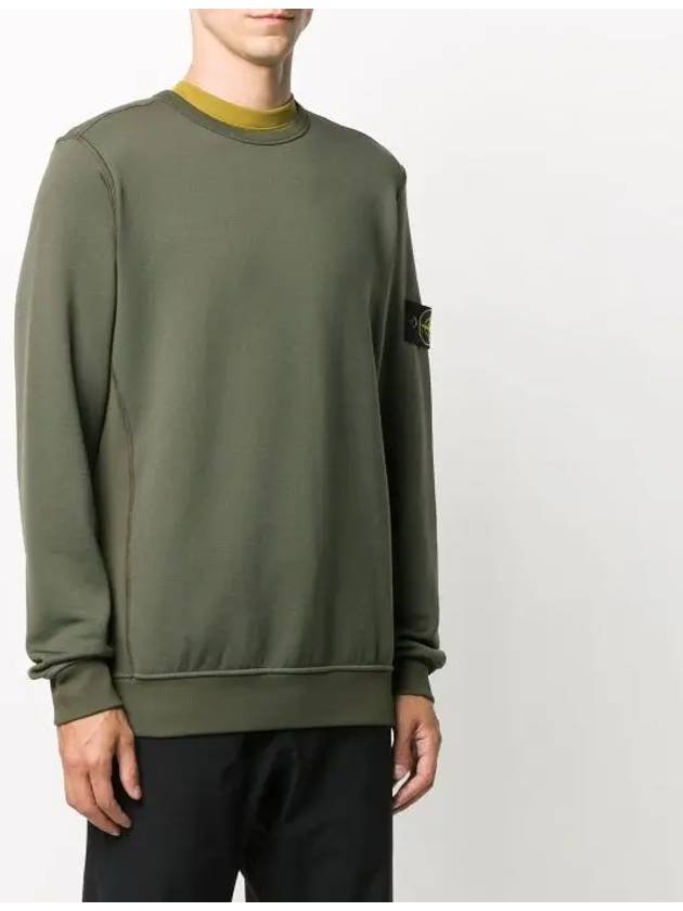 Wappen Patch Sweatshirt Dark Green - STONE ISLAND - BALAAN 5