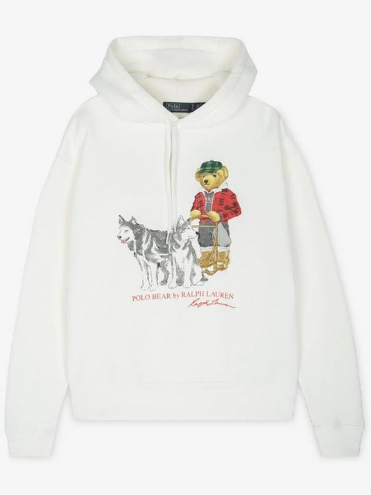 Polo Women s Bear White Hoodie 211916108 001 - RALPH LAUREN - BALAAN 1