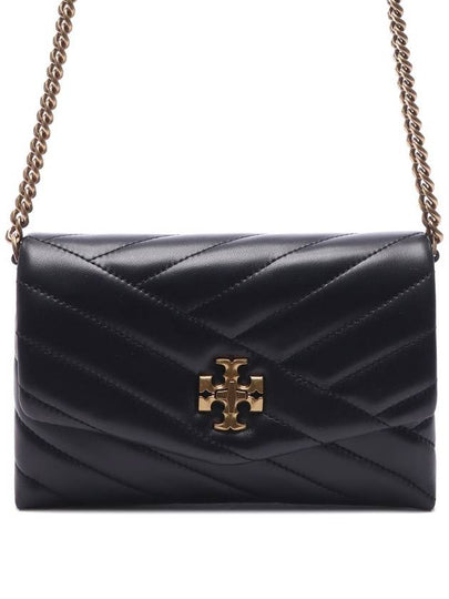 Kira Chevron Chain Long Wallet Black - TORY BURCH - BALAAN 2