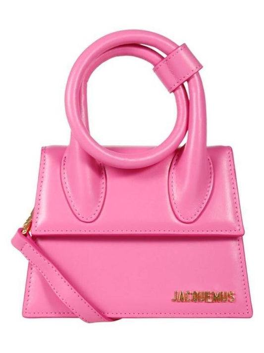 Le Chiquito Noeud Coiled Tote Bag Pink - JACQUEMUS - BALAAN 1