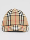 logo applique vintage check ball cap beige - BURBERRY - BALAAN 2