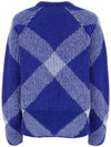 Women's Check Alpaca Wool Blend Knit Top Night - BURBERRY - BALAAN 3