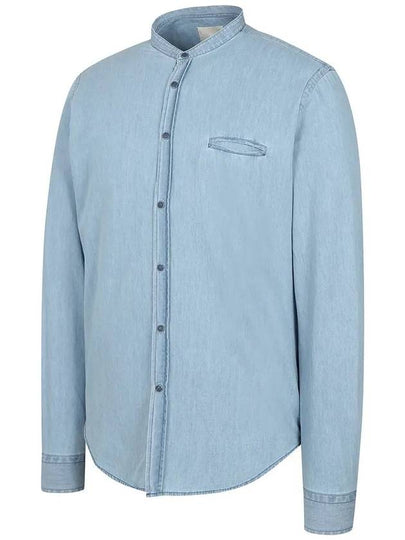 Men's Denim China Neck Shirt MMHLM5266 710 - AT.P.CO - BALAAN 2