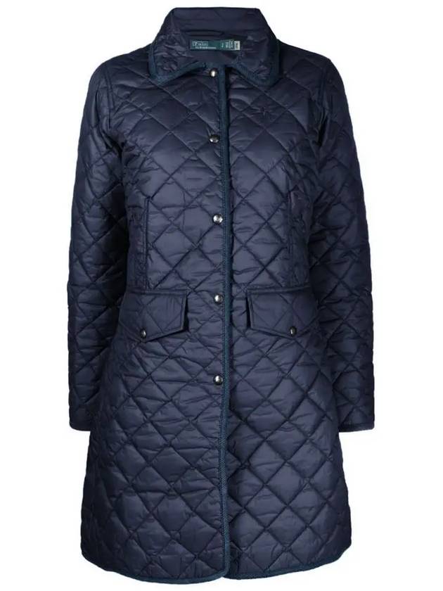 Pony Quilted Single Coat Navy - POLO RALPH LAUREN - BALAAN 2