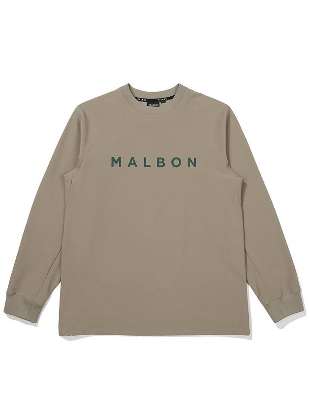 Fleece Sweatshirt BEIGE MAN M3321PFS03BEI - MALBON GOLF - BALAAN 2